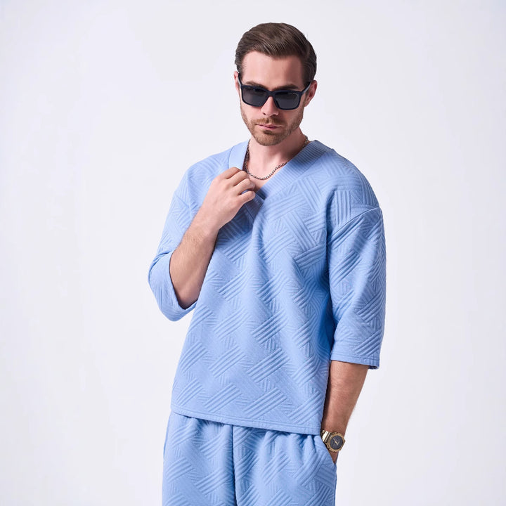 Herren Lässiges Oversized T-Shirt Echoarchiv