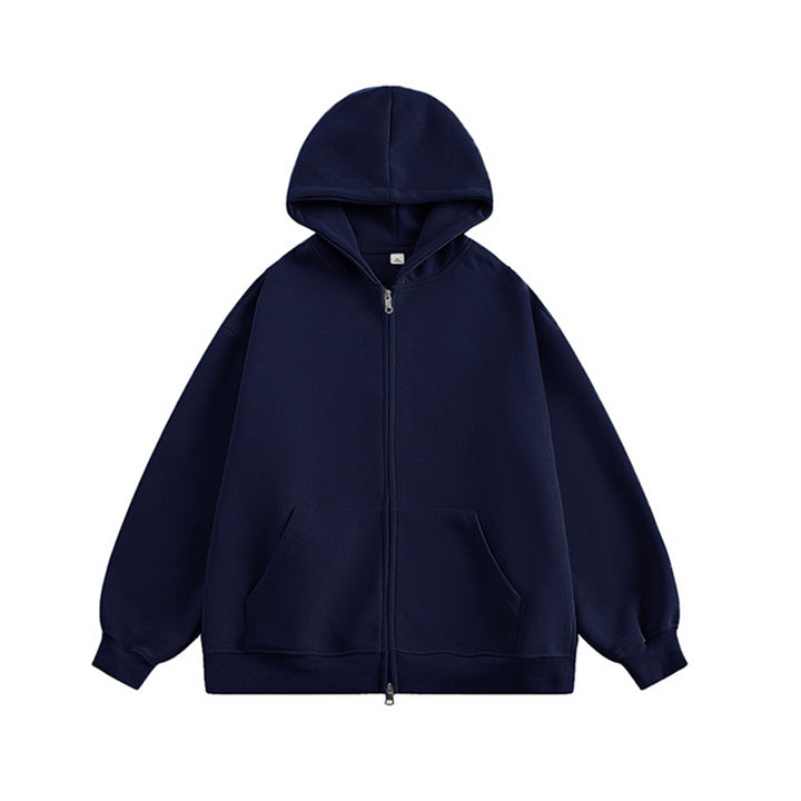 Unisex Oversize-Kapuzenjacke mit durchgehendem Reißverschluss und weichem Fleece-Innenfutter Echo Archiv