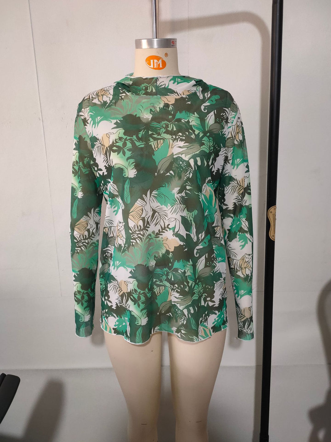 Herren Langarmshirt mit floralem Muster Echo Archiv