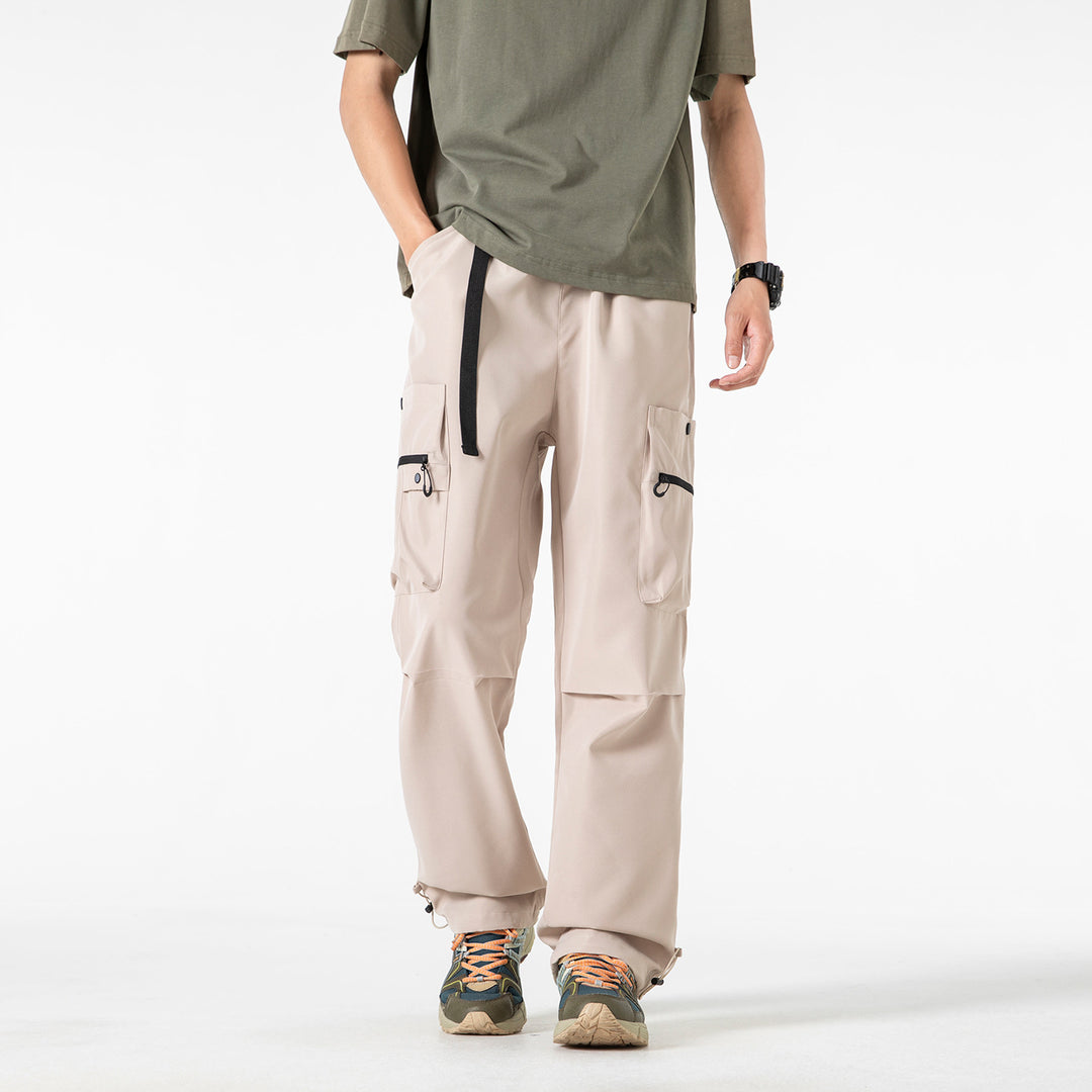 Herren Baggy‑Technische Cargo‑Hose mit integriertem Sicherheitsgurt und verstellbarem Saum Echo Archiv