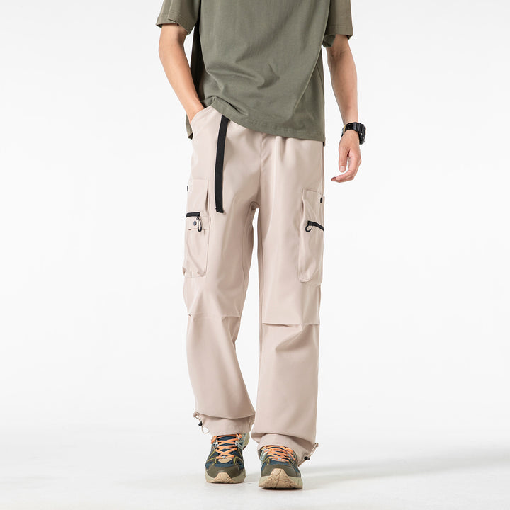 Herren Baggy‑Technische Cargo‑Hose mit integriertem Sicherheitsgurt und verstellbarem Saum Echo Archiv