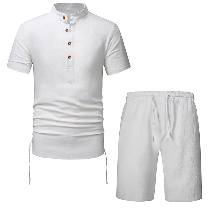 Herren Kurzarmhemd und Shorts Set Echoarchiv