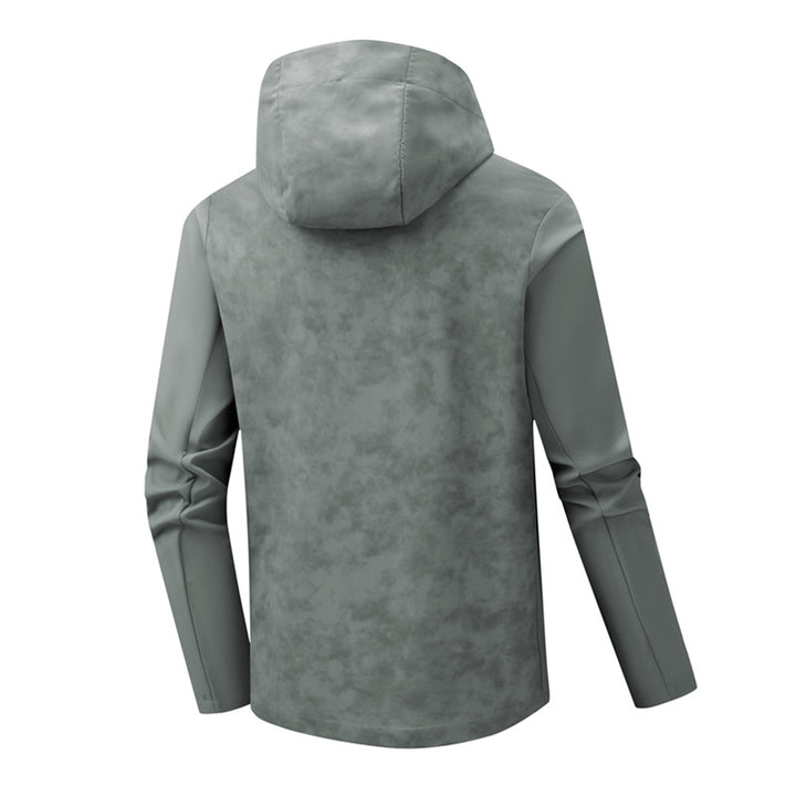 Herren Urbanes Softshell-Hybrid mit wasserabweisender Beschichtung, Kapuze und Brust-Reißverschluss Echo Archiv