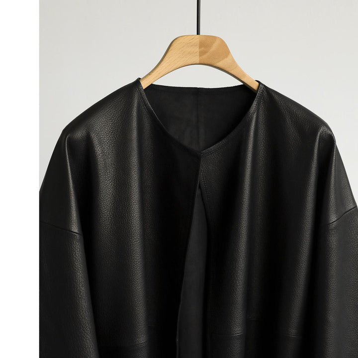 Damen Oversized Lederjacke Echoarchiv