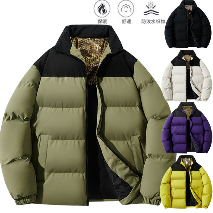 Herren isolierte Steppjacke mit hohem Kragen und praktischen Taschen Echoarchiv
