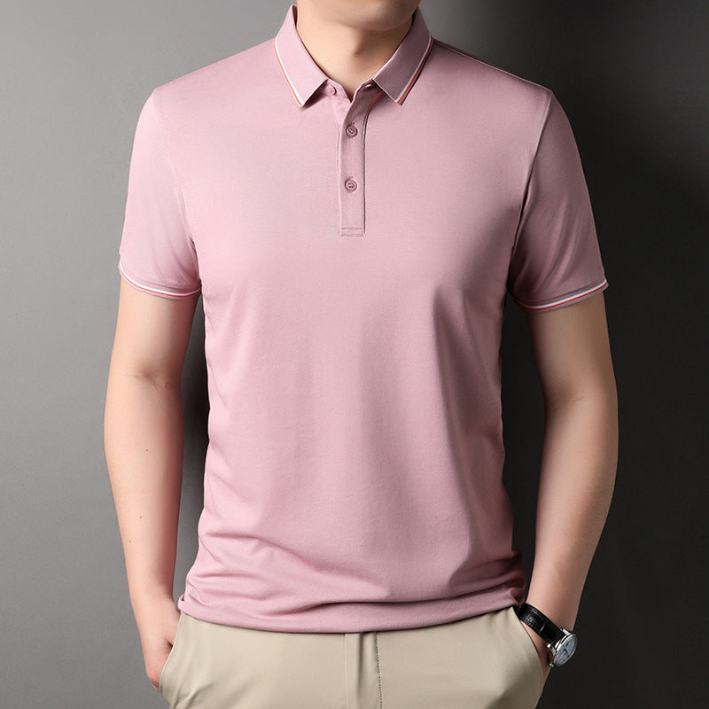 Herren Poloshirt mit atmungsaktivem Piqué-Gewebe und modernen Kontrastakzenten Echoarchiv