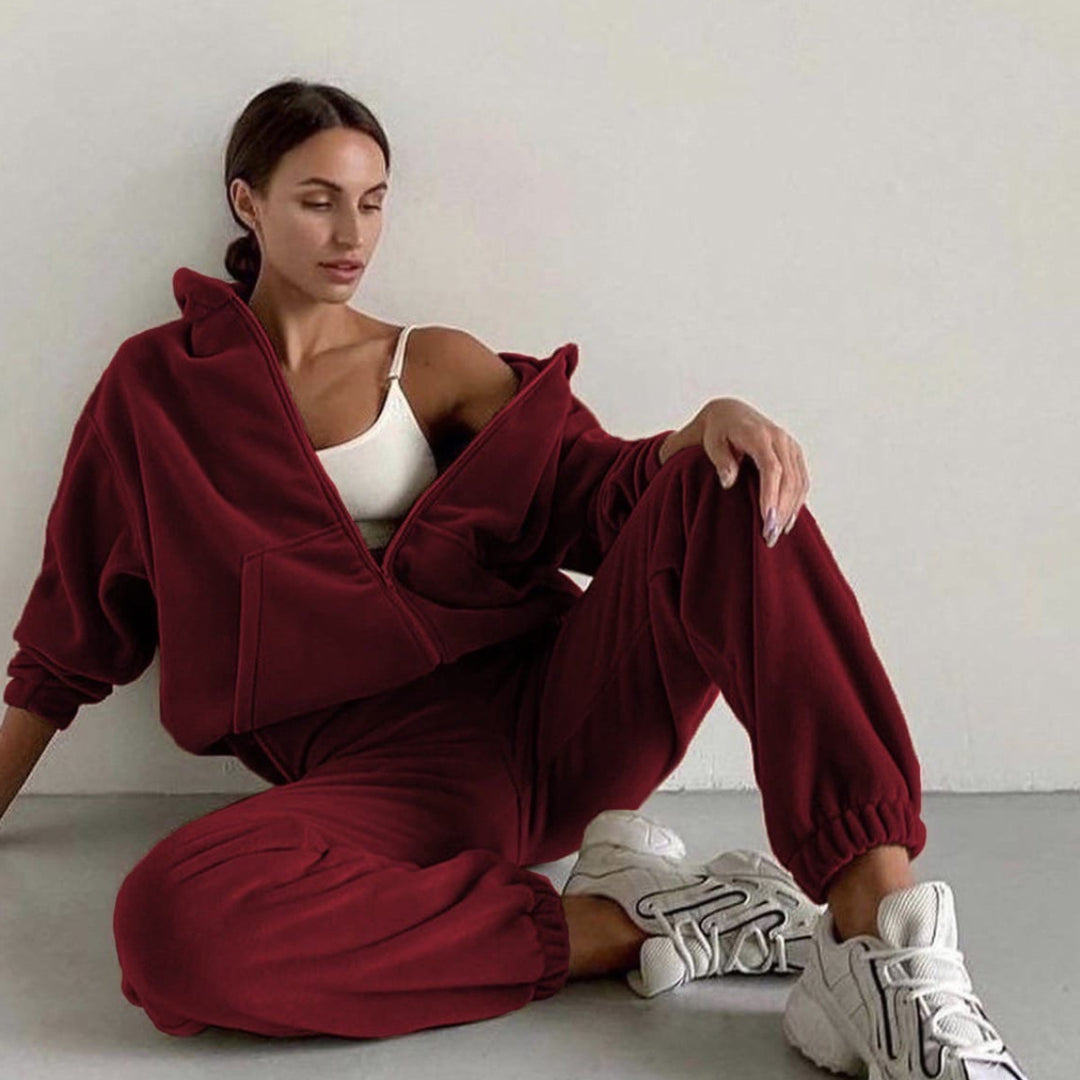 Damen nan oversized Kapuzenpullover-Set mit Cargo-Jogginghose Echo Archiv