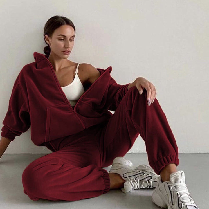 Damen nan oversized Kapuzenpullover-Set mit Cargo-Jogginghose Echo Archiv