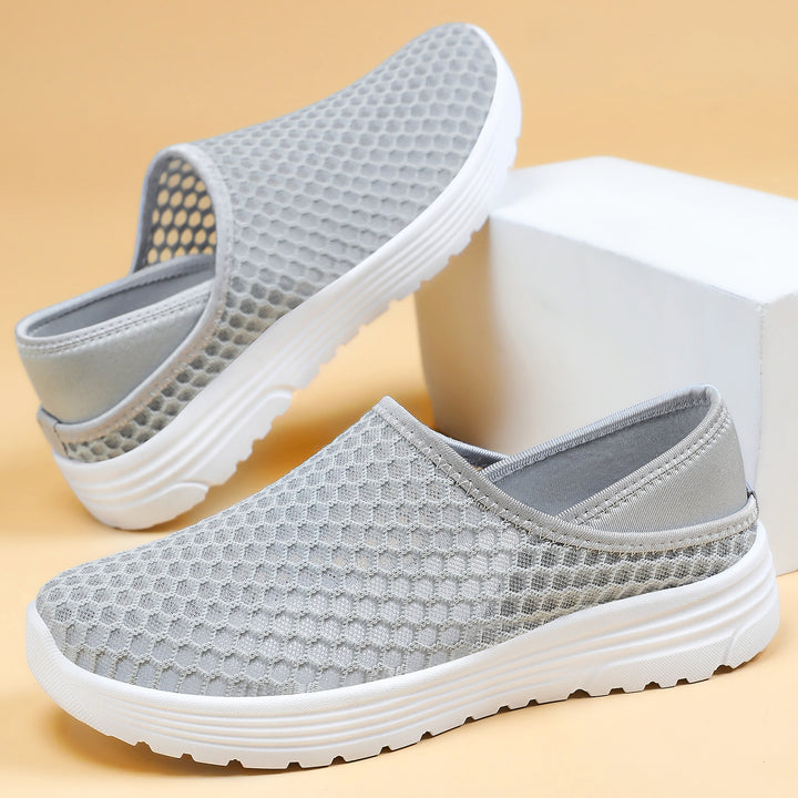 Damen nan atmungsaktive Mesh-Slip-On Clog-Sneaker mit Memory-Fußbett und dämpfender EVA-Sohle Echo Archiv