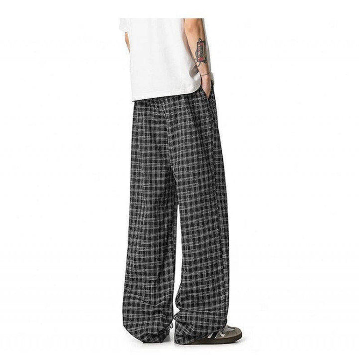 Damen Weit geschnittene Karohose Echoarchiv