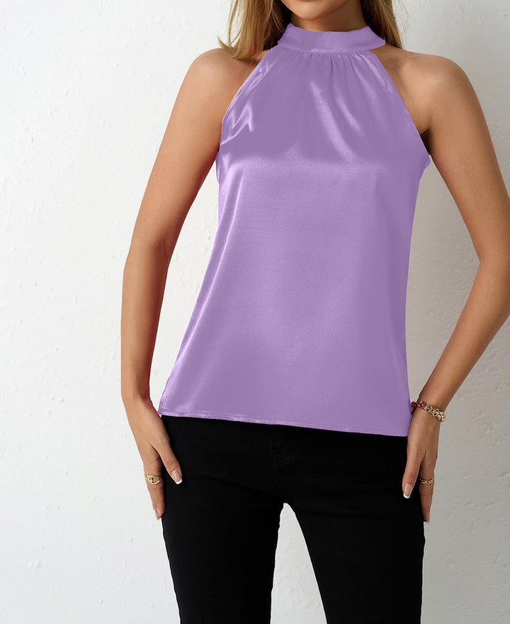 Damen Elegante halterlose Bluse mit Satin-Finish Echo Archiv