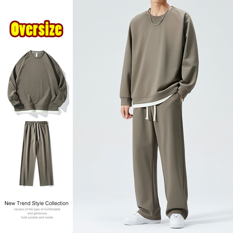 Herren Oversized Sweatshirt und Hose Set Echoarchiv