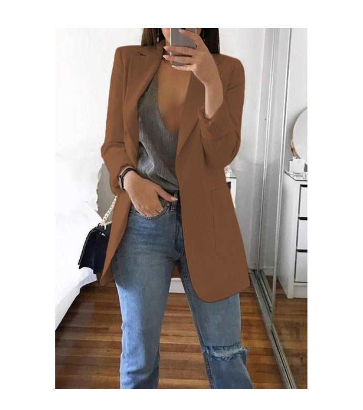 Damen eleganter Blazer mit tailliertem Schnitt und praktischen Taschen Echo Archiv