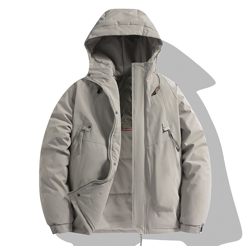 Herren Funktionsjacke mit verstellbarer Kapuze und isolierter Innenausstattung Echoarchiv