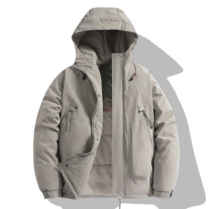 Herren Funktionsjacke mit verstellbarer Kapuze und isolierter Innenausstattung Echoarchiv
