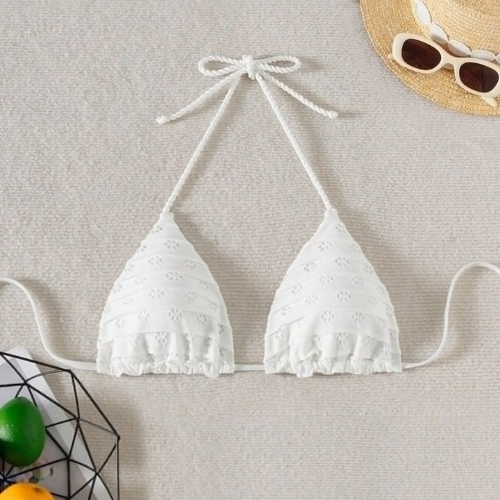 Damen Triangel-Bikini mit verspielten Rüschendetails Echo Archiv
