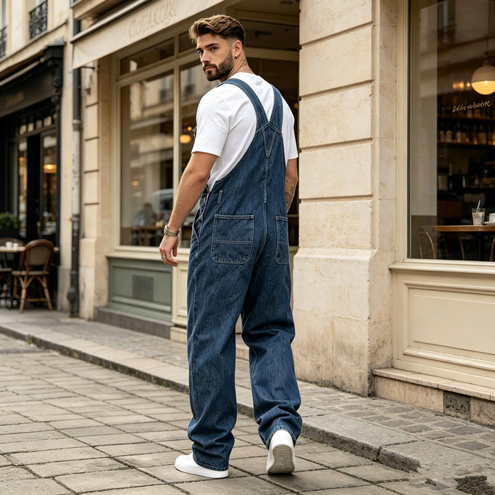 Herren Lässige Jeanslatzhose Echoarchiv