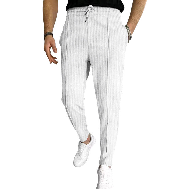 Herren Modische Chinohose mit elastischem Bund und praktischen Taschen Echoarchiv