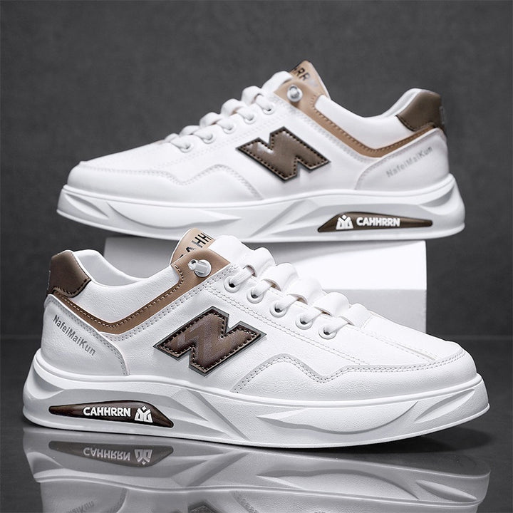 Herren Voluminöse Casual-Sneaker mit strukturiertem Kunstleder, kontrastierten Overlays und gedämpfter Plateau-Sohle – Norré