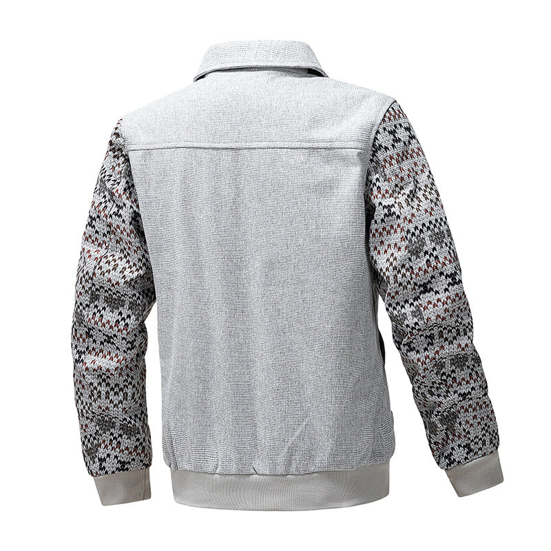 Herren Strickblouson mit Reißverschluss und Norwegerärmeln Echoarchiv