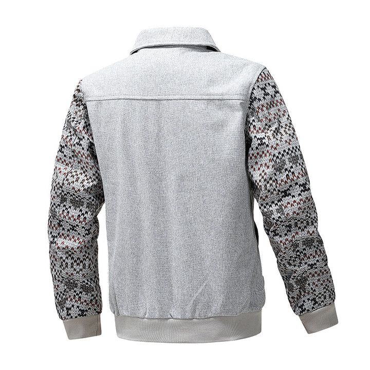 Herren Strickblouson mit Reißverschluss und Norwegerärmeln Echoarchiv