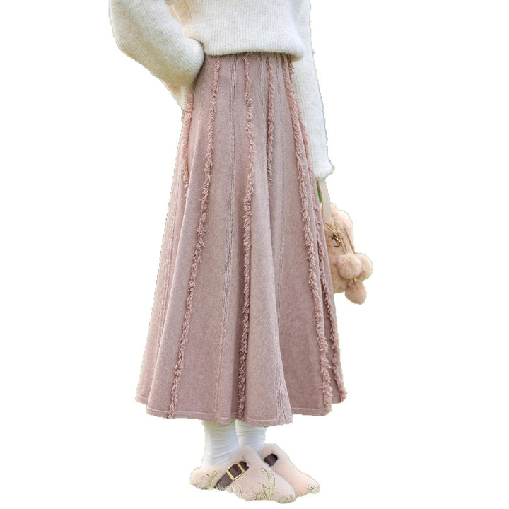 Damen Eleganter und fließender Maxirock Echo Archiv