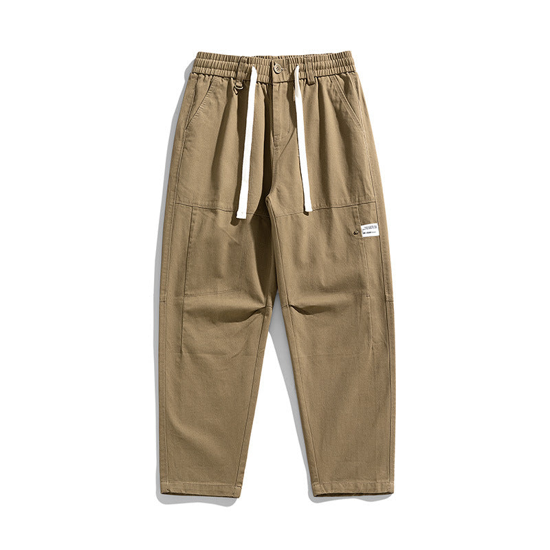 Herren Locker geschnittene Cargo-Jogginghose mit Tunnelzug, Knieabnähern und Utility‑Details Echo Archiv