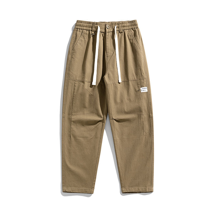 Herren Locker geschnittene Cargo-Jogginghose mit Tunnelzug, Knieabnähern und Utility‑Details Echo Archiv