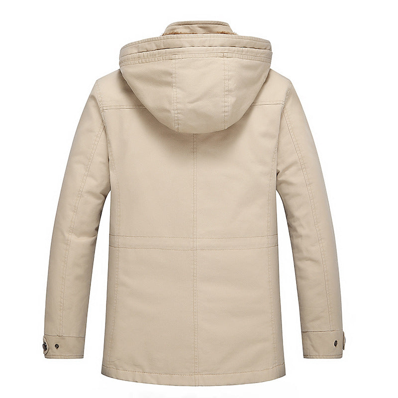 Herren Parka mit wärmender Teddyfleece-Fütterung, Kapuze und multifunktionalen Taschen Echo Archiv