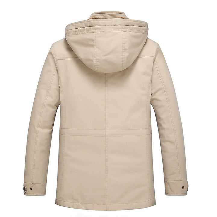 Herren Parka mit wärmender Teddyfleece-Fütterung, Kapuze und multifunktionalen Taschen Echo Archiv