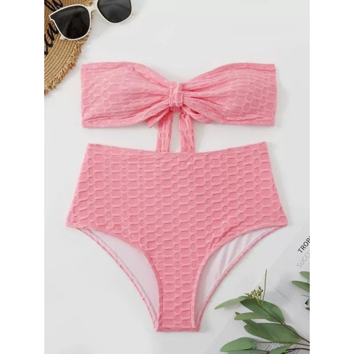 Damen Hochgeschnittener Bikini mit stylischem Knotendetail Echo Archiv