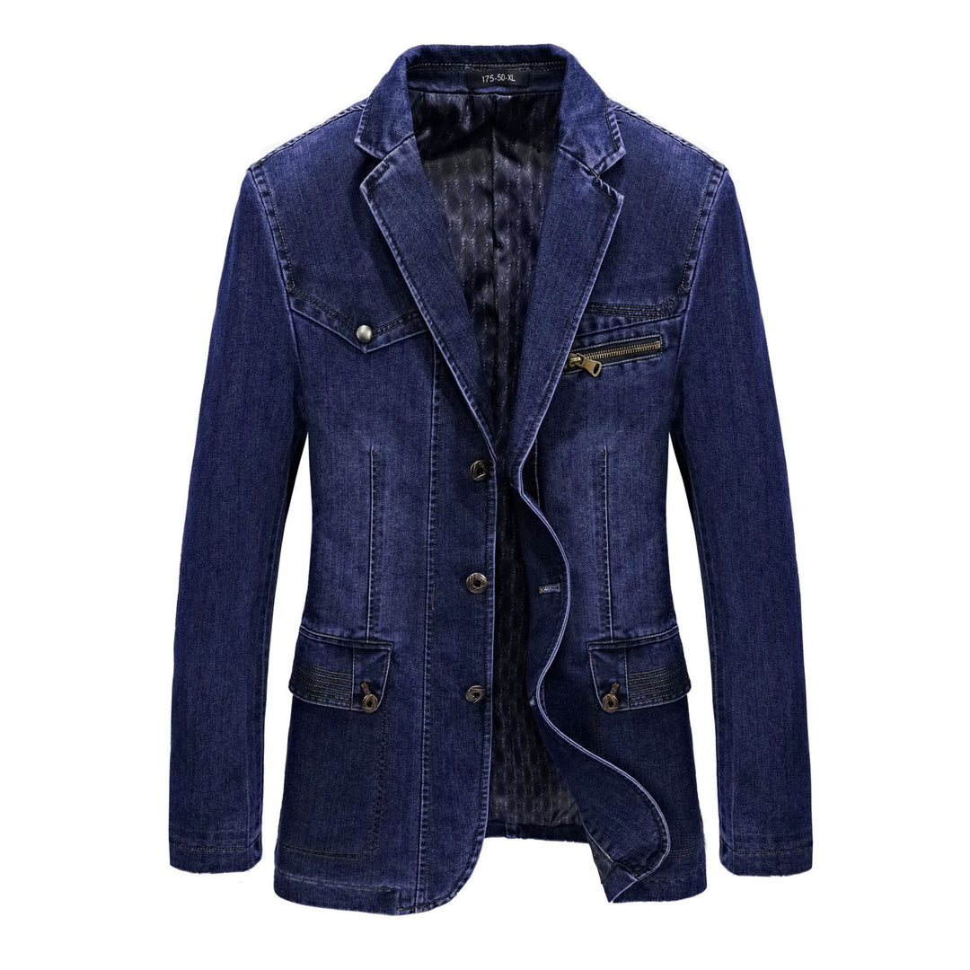 Herren Modische Denim Blazerjacke Echo Archiv