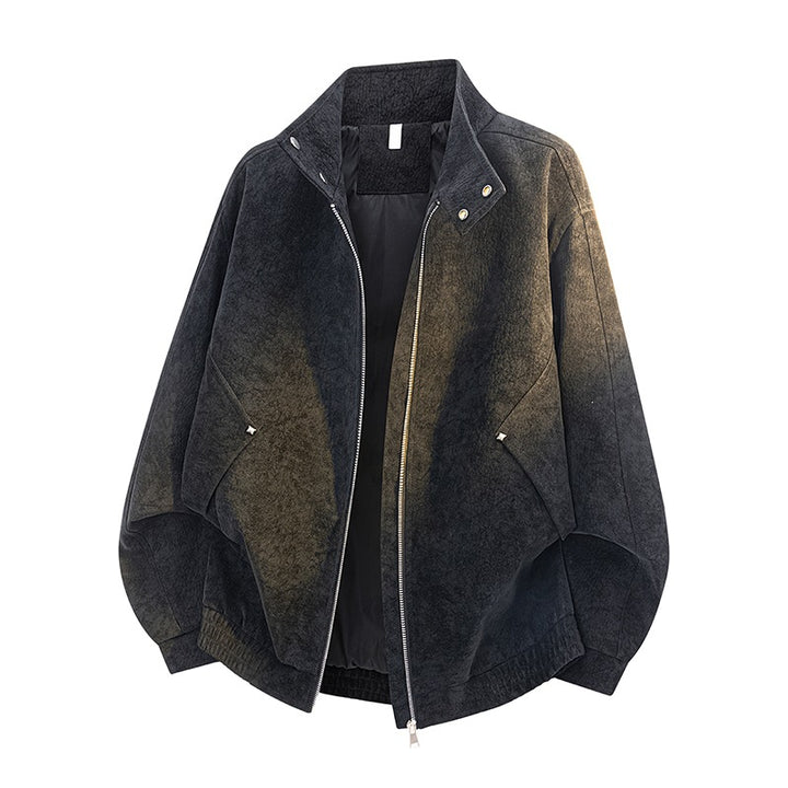 Damen Oversize Bomberjacke aus Velours mit wattierter Innenfütterung und elastischem Saum Echoarchiv