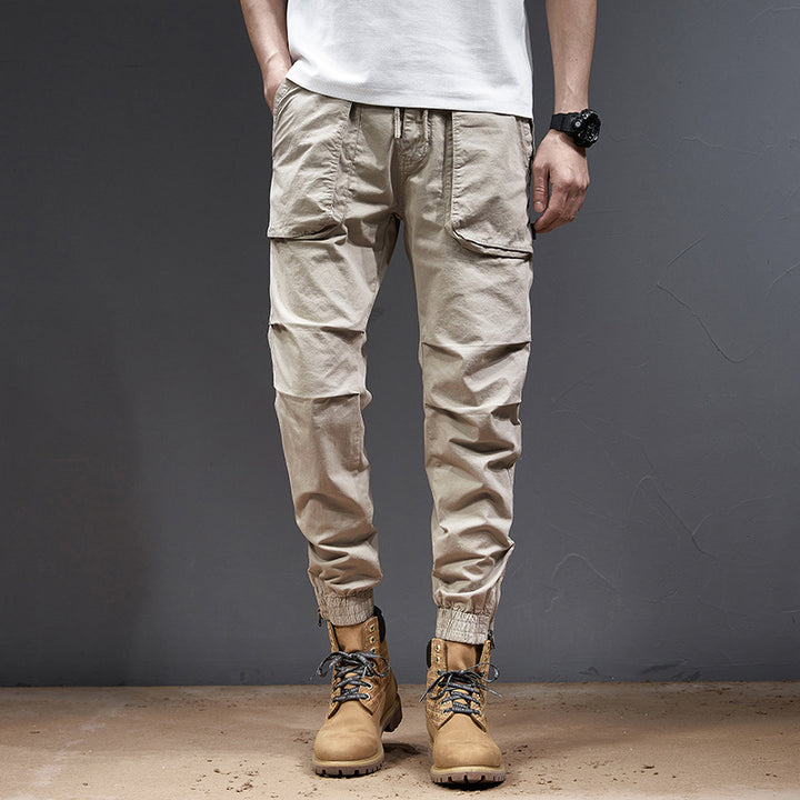 Herren Multifunktionale Cargo-Hose mit elastischem Bund und praktischen Seitentaschen Echoarchiv