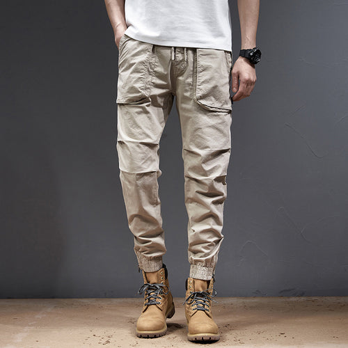 Herren Multifunktionale Cargo-Hose mit elastischem Bund und praktischen Seitentaschen Echoarchiv