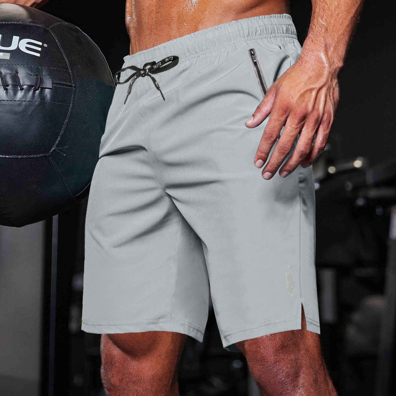 Herren Sportshorts mit seitlichen Reißverschlusstaschen und elastischem Bund Echoarchiv