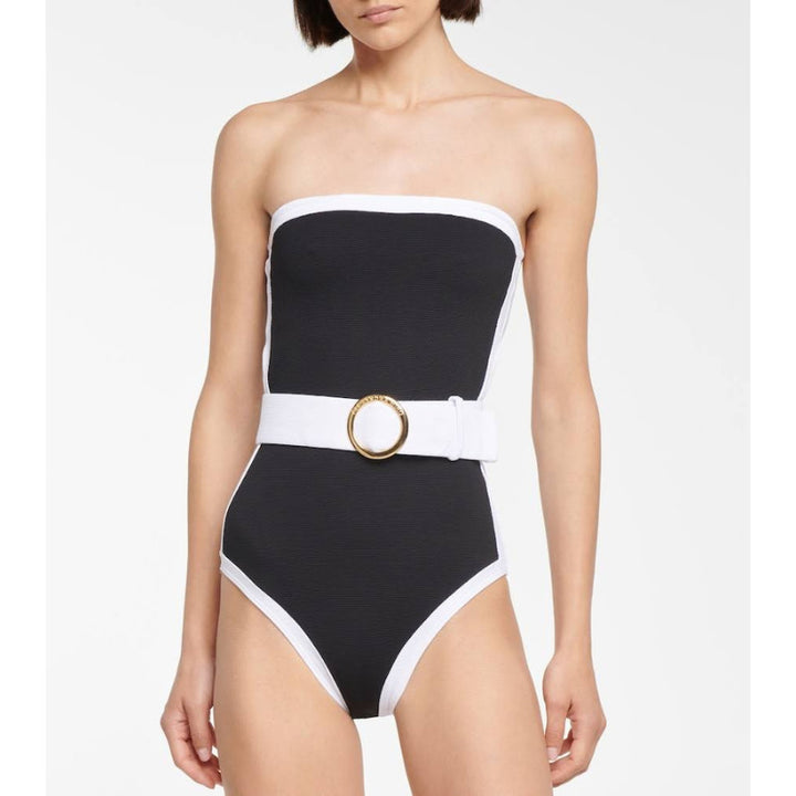 Damen Bandeau-Badeanzug mit modischem Gürtel Echo Archiv