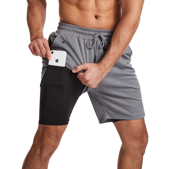 Herren Sportliche Hybrid-Shorts mit praktischen Taschen und atmungsaktivem Material Echoarchiv