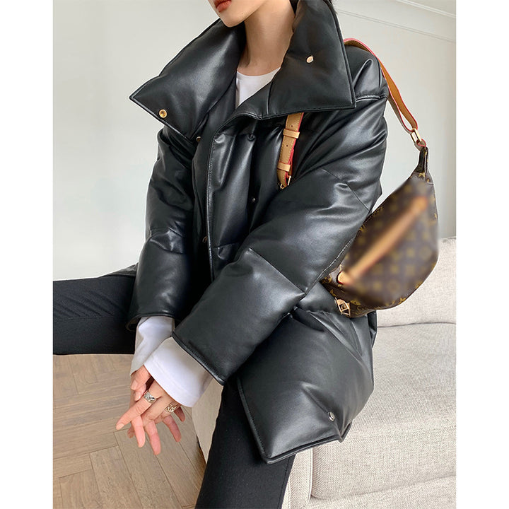 Damen Modische Oversized Daunenjacke Echoarchiv
