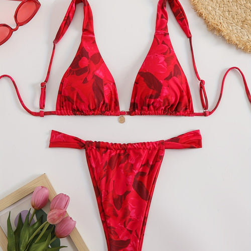 Damen Triangel-Bikini mit komfortablen verstellbaren Trägern Echo Archiv