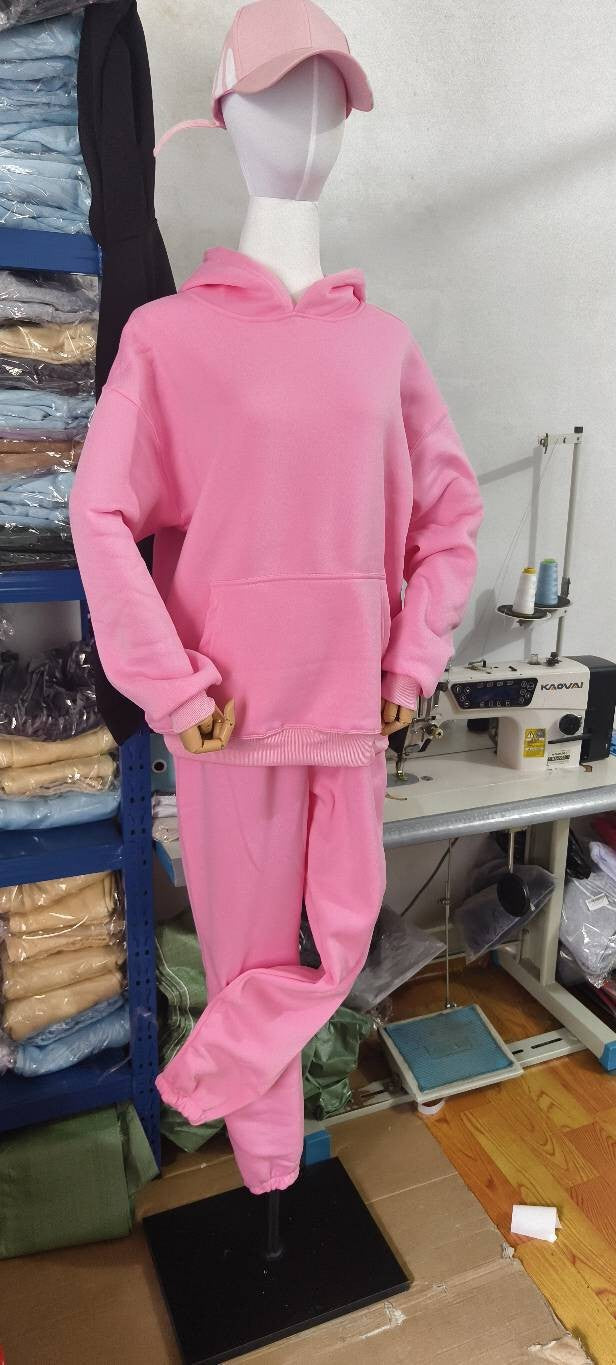 Damen nan Oversize-Kapuzenpullover mit Raglanärmeln, Kängurutasche und weichem Fleece-Innenfutter Echo Archiv