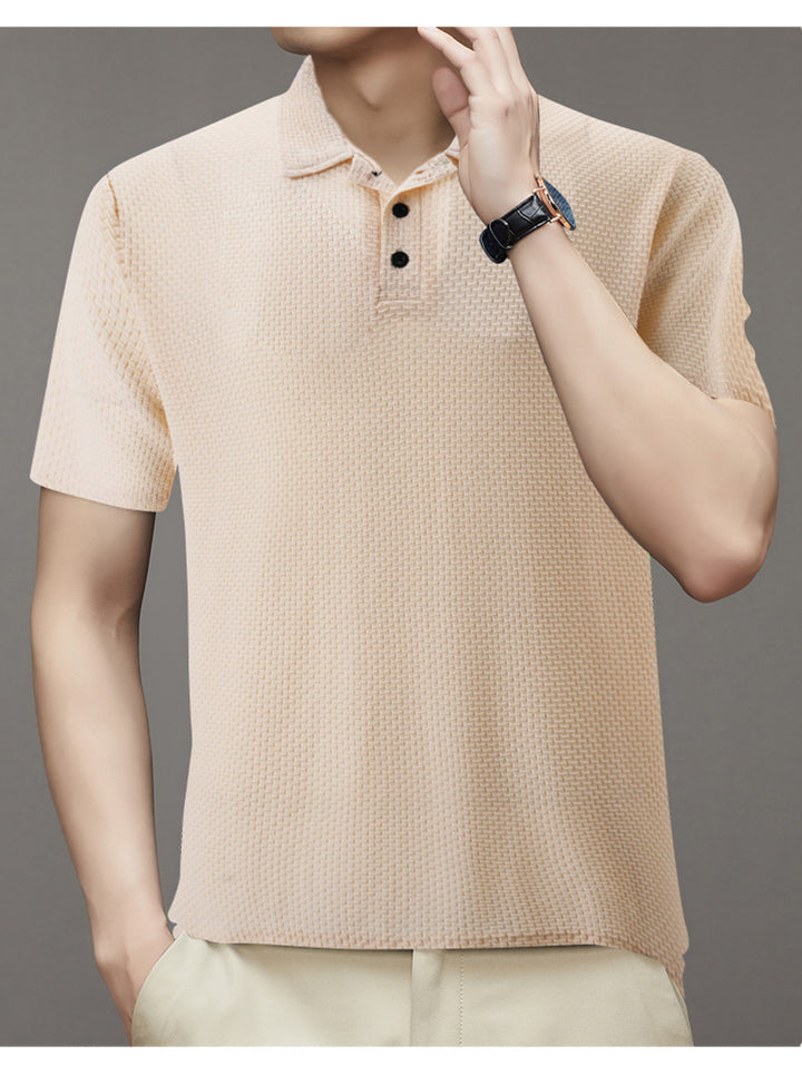 Herren Struktur Polo Shirt Echoarchiv