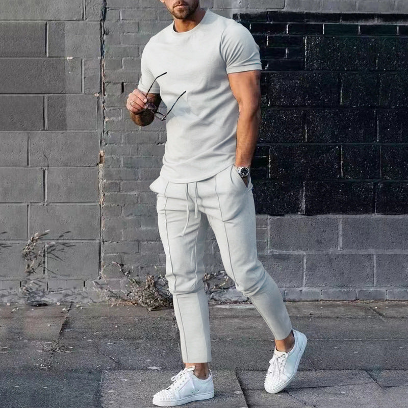 Herren lässiges T-Shirt und Jogginghose Set Echoarchiv