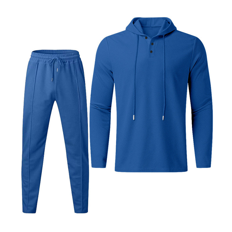 Herren sportives Hoodie und Jogginghose Set im strukturierten Design Echoarchiv