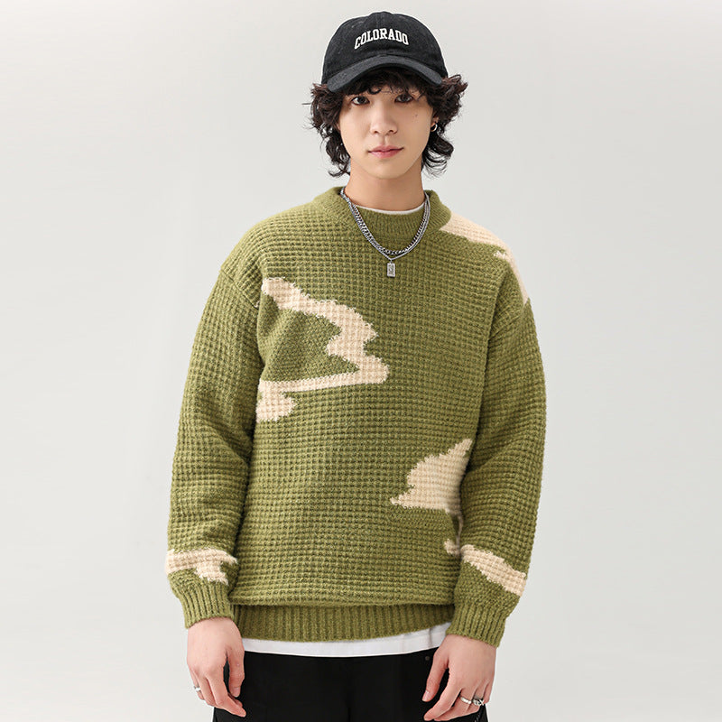 Herren Lässiger Strickpullover mit modischem Muster Echoarchiv