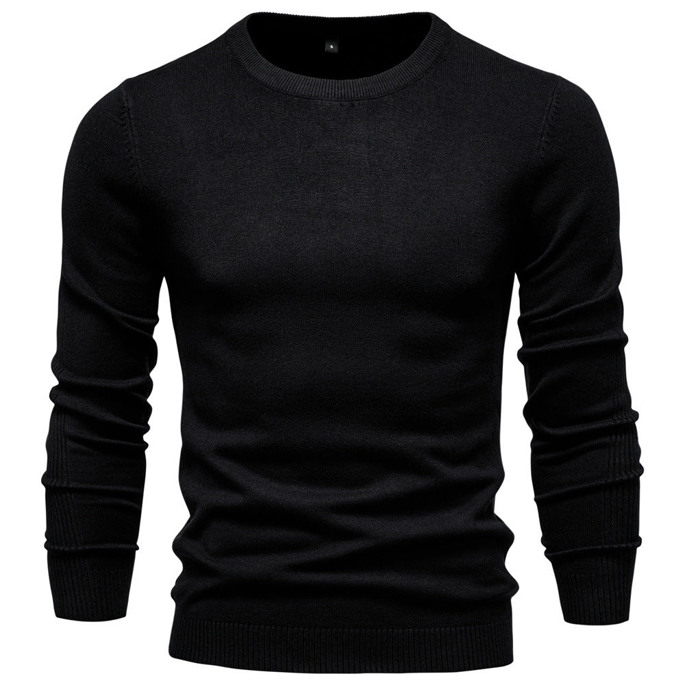 Herren Rundhals Pullover aus hochwertiger Baumwolle – Norvane