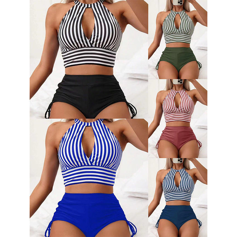 Damen Bikini mit hoch geschnittenem Slip und raffiniertem Cut-Out Echo Archiv