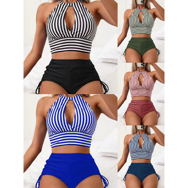 Damen Bikini mit hoch geschnittenem Slip und raffiniertem Cut-Out Echo Archiv