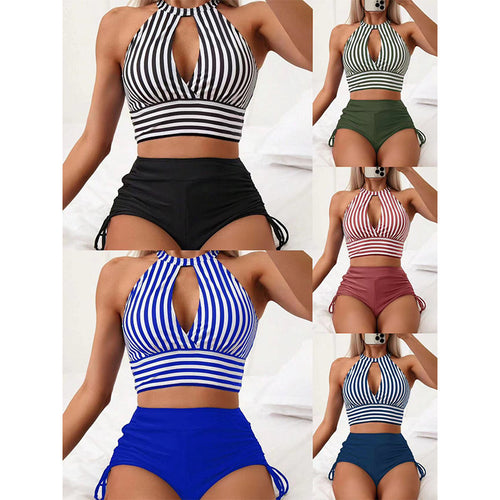 Damen Bikini mit hoch geschnittenem Slip und raffiniertem Cut-Out Echo Archiv