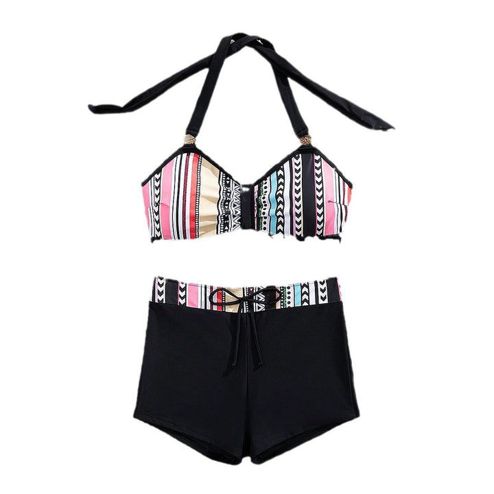Damen Bikini-Set mit modischem High-Waist-Schnitt und verstellbaren Trägern Echo Archiv